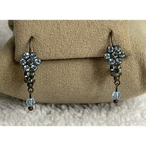 Sorrelli AB Light Blue Crystals Floral Bright Vintage Rare Classic